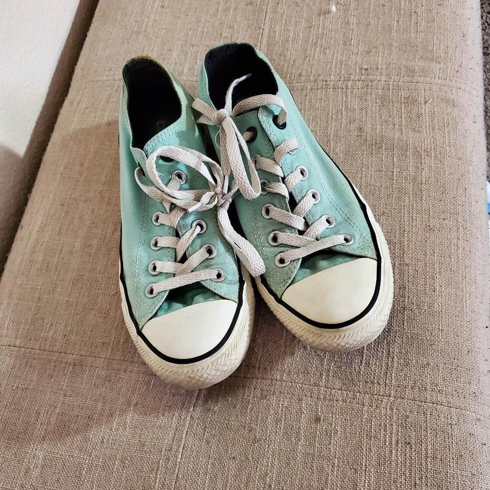 Converse Mint Green Low tops